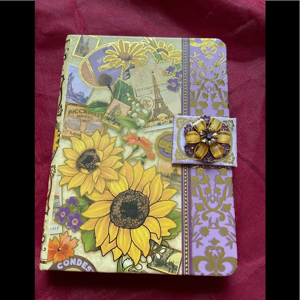 Fantasy’s notebook,diary, 📖 with flowers 🌸 design
